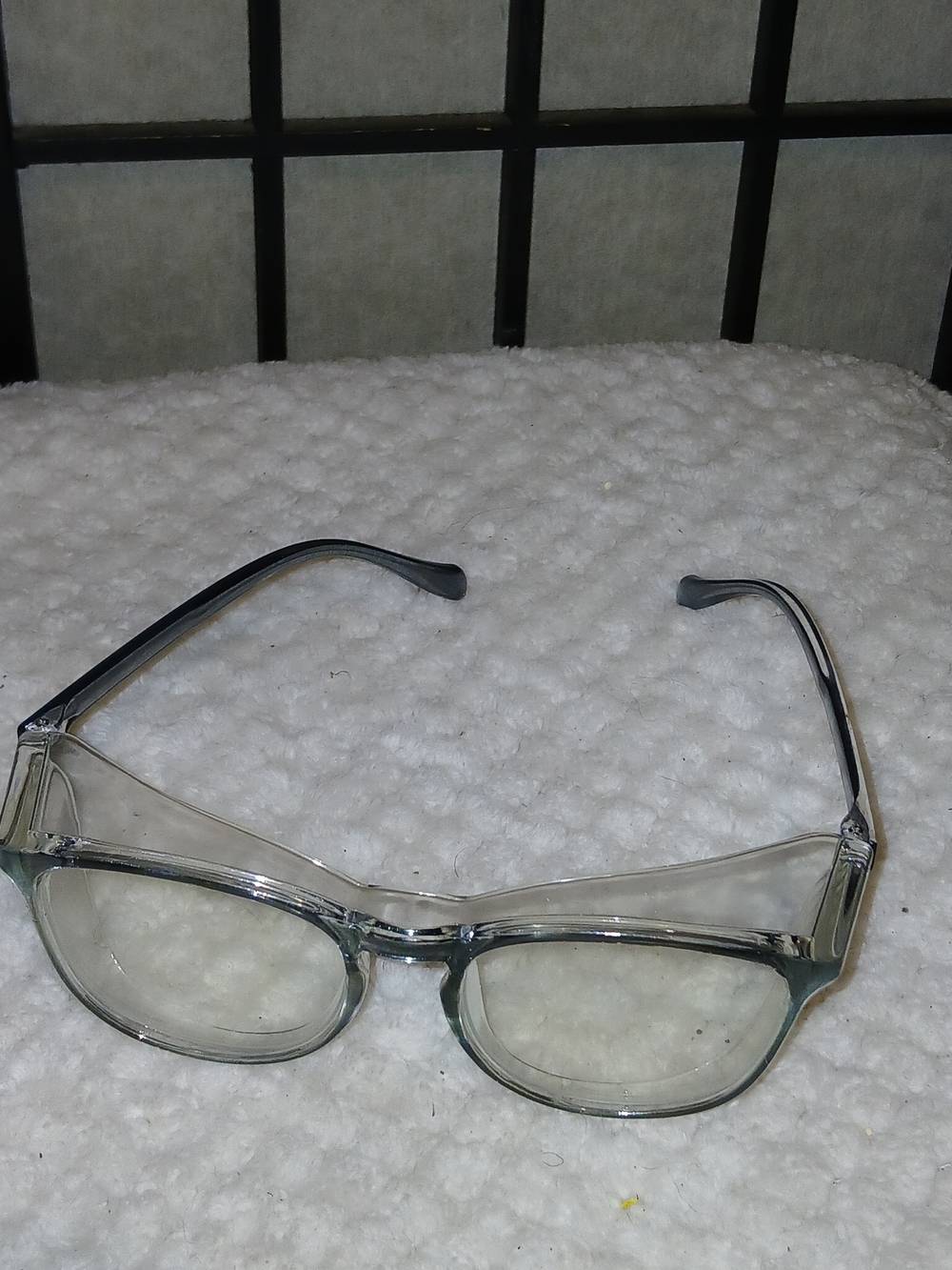 Clear Vintage Style Safety Glasses - Transparent